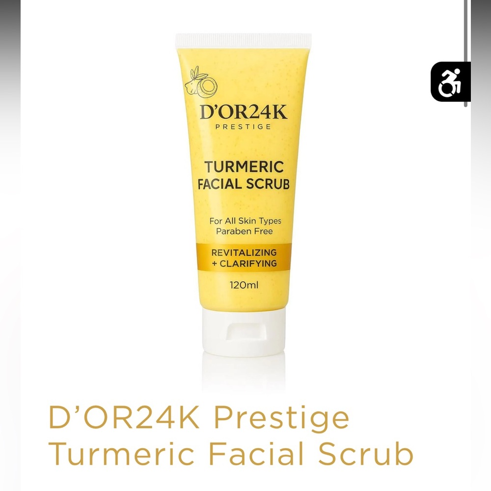 D’OR24K Prestige Turmeric Facial Scrub New Retails $120.00